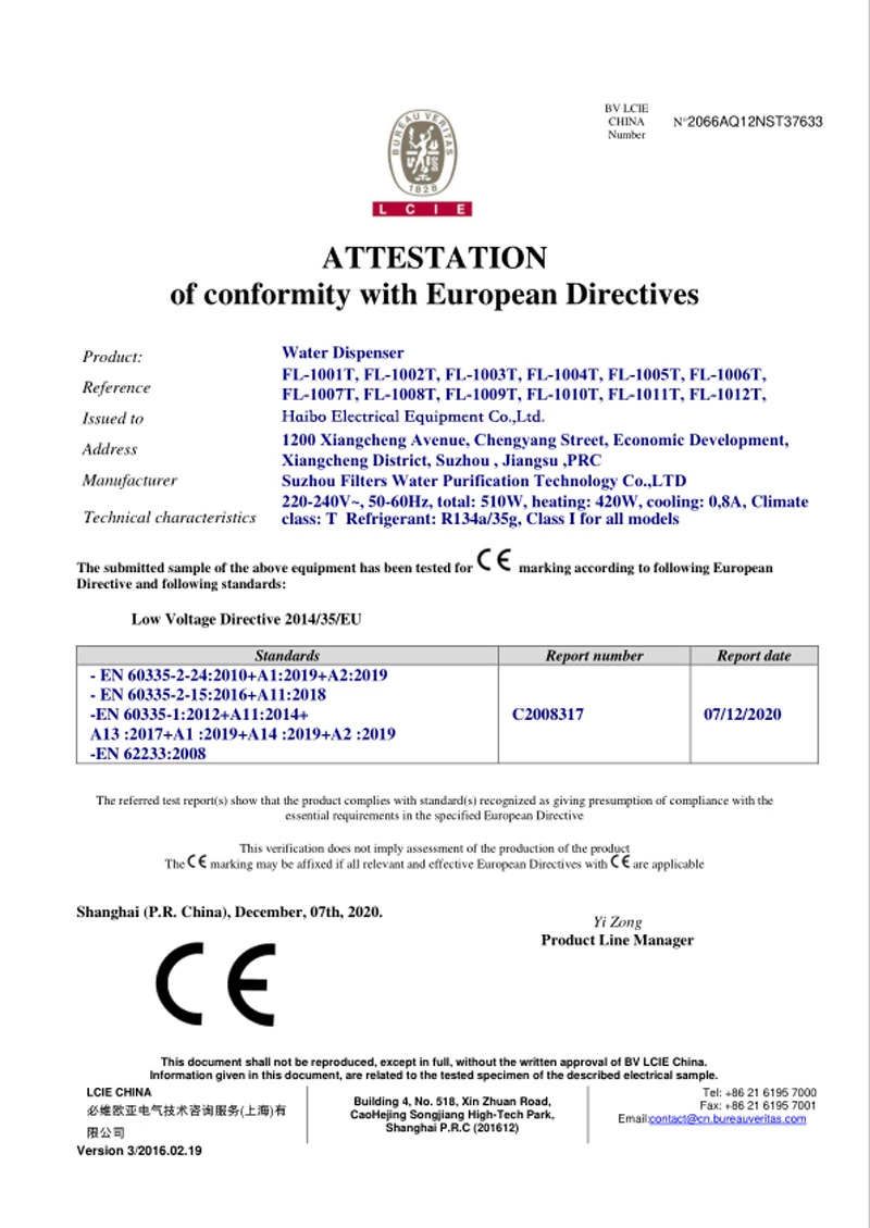 CE Certificate